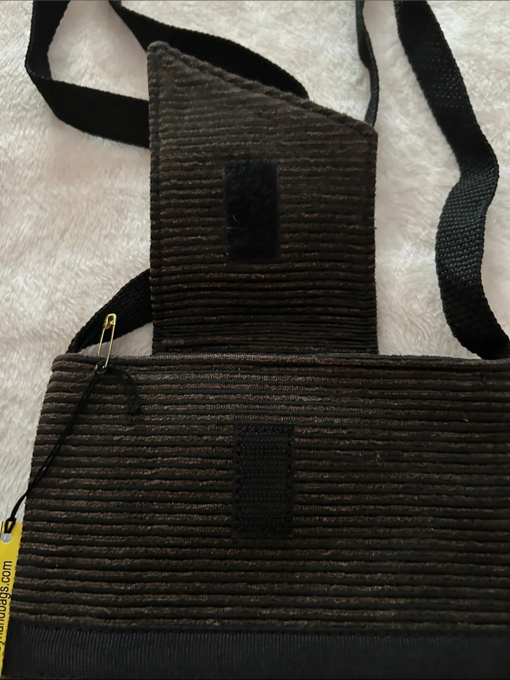Tabby Handbags Black Textured Crossbody Bag, Small, NWT